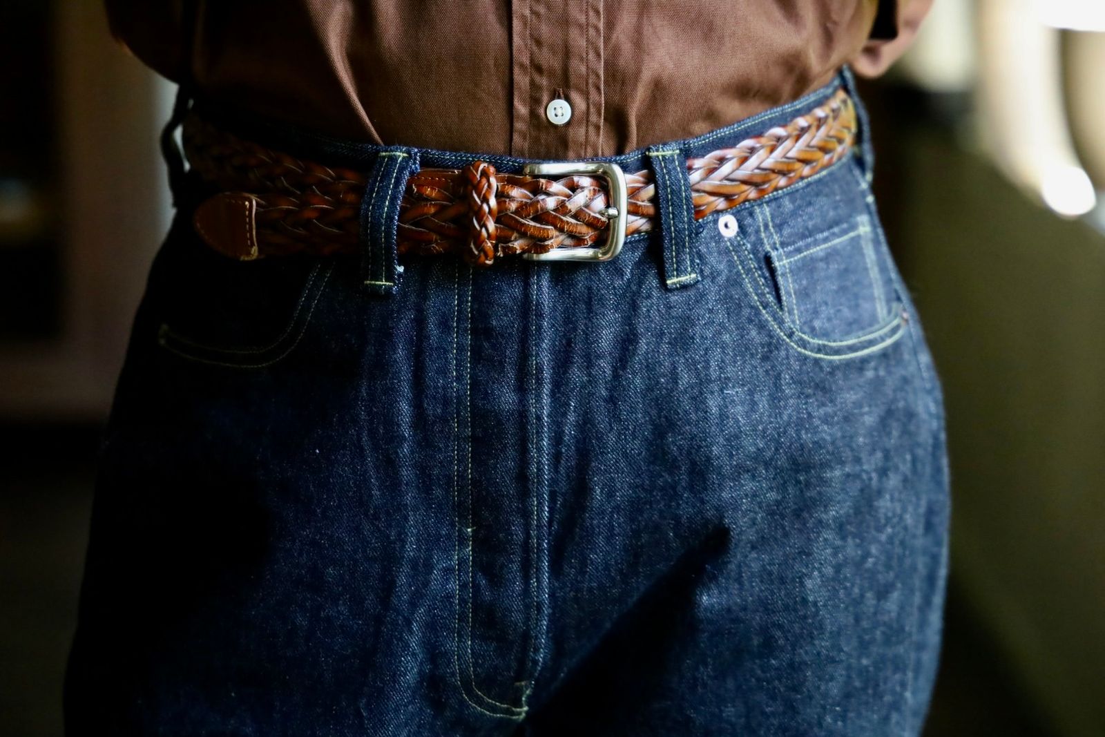 アプレッセ Washed Denim Wide Pants(AP-4001)ONE WASH