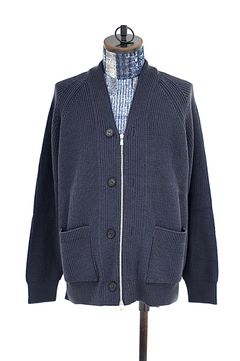 コムデギャルソンオム26FW BATONER ZIPカーディガン (HR-N002-051-2)CHARCOAL GRAY☆8月7日(金)発売！