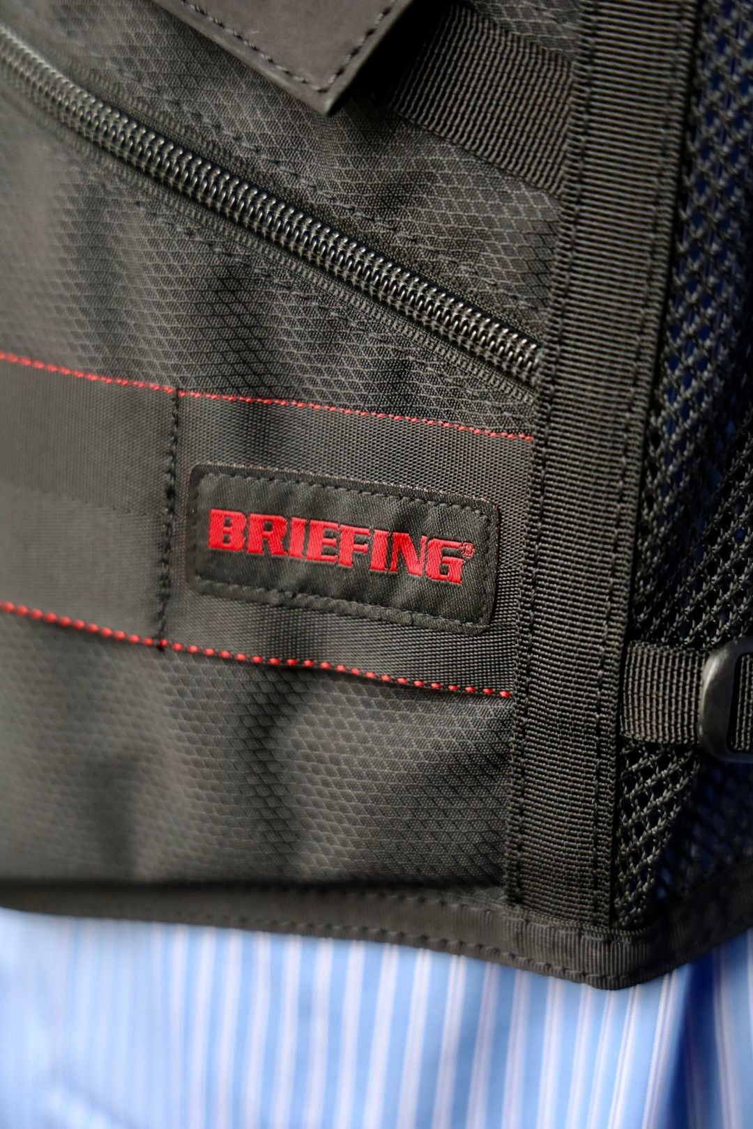 コムデギャルソンオム25SS BRIEFINGコラボベスト(HO-V001-051)BLACK