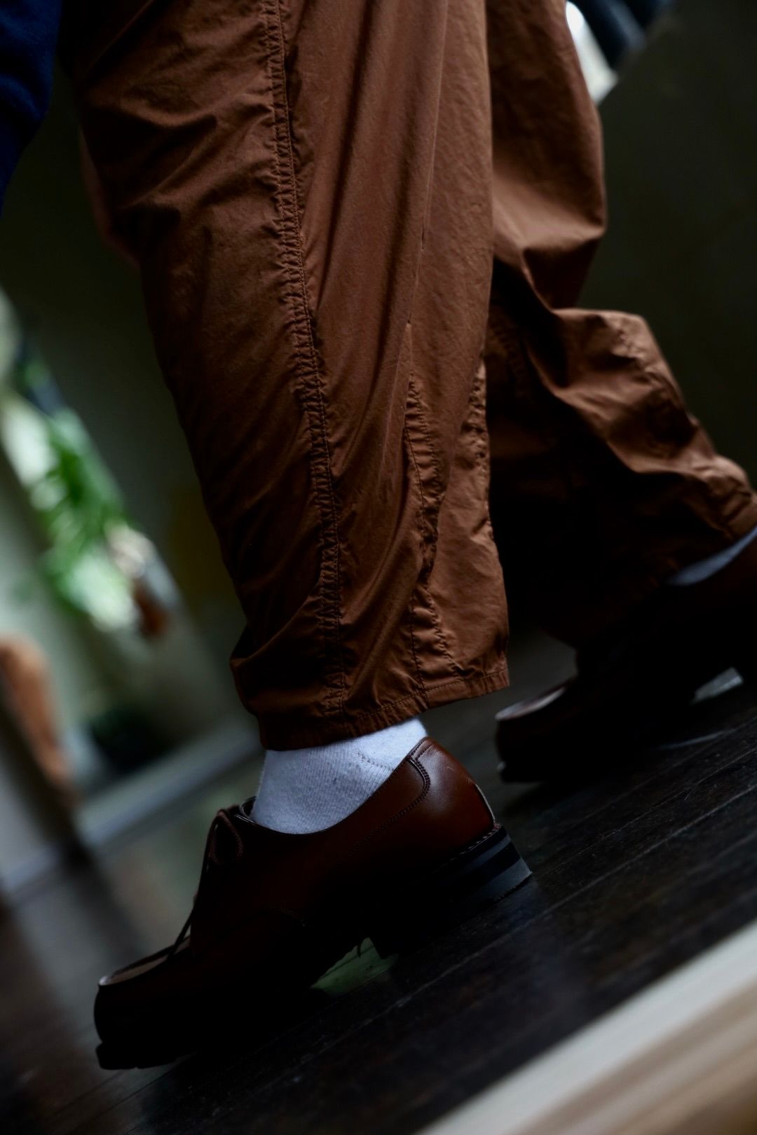 グラフペーパー  25SS Garment Dyed Typewriter Parachute Pants(GM251-40090C)BROWN☆3月8日(土)発売！
