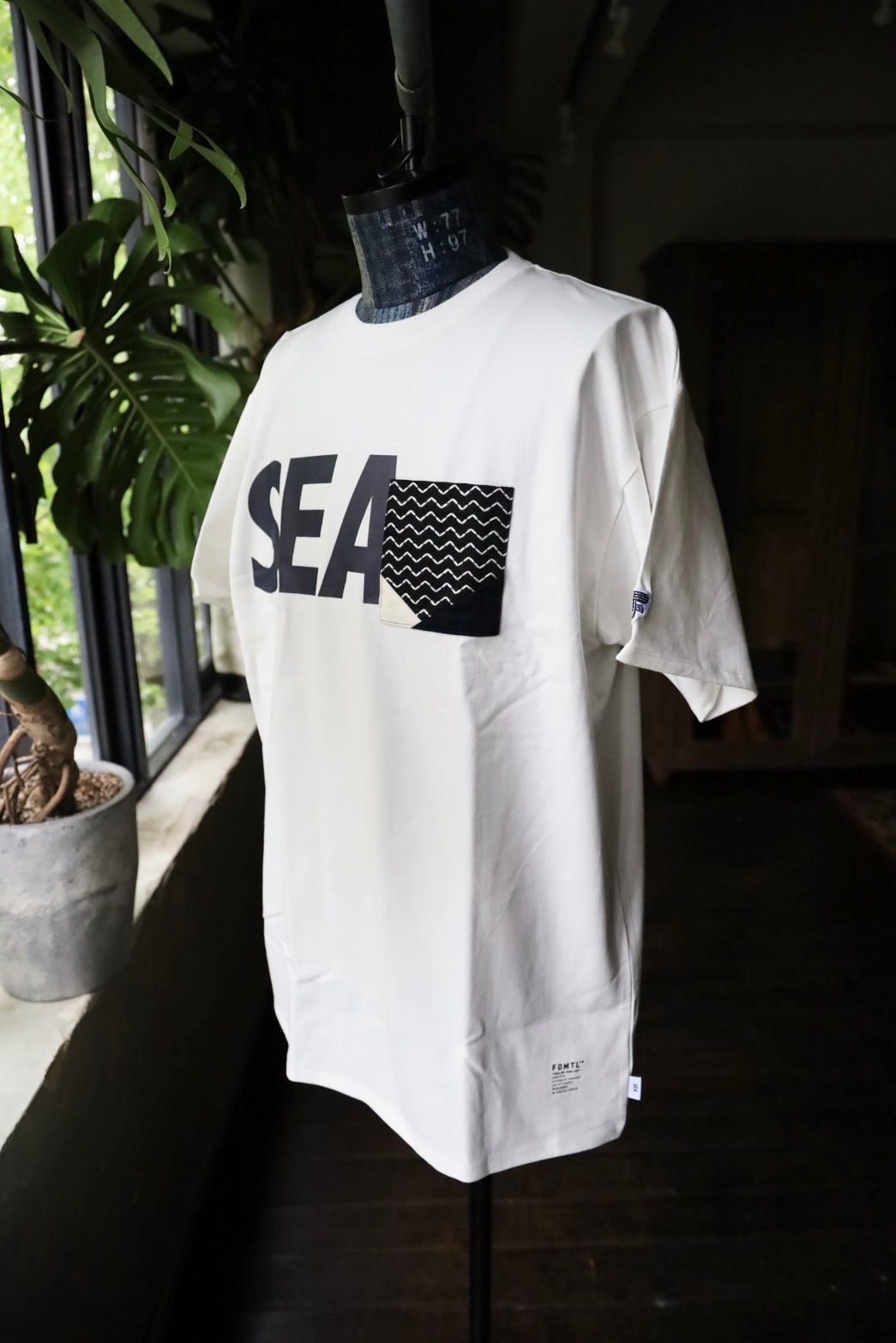 ファンダメンタル Tシャツ FDMTL×WIND AND SEA"ORIGAMI TEE"WHITE☆10月5日(土)発売！
