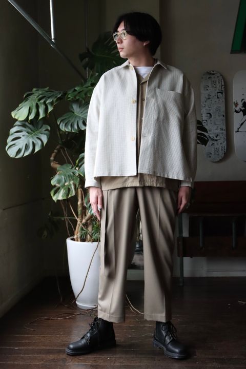 SEEALL ONE POCKET MINIMAL SHIRTS JACKET style.2022.3.18.