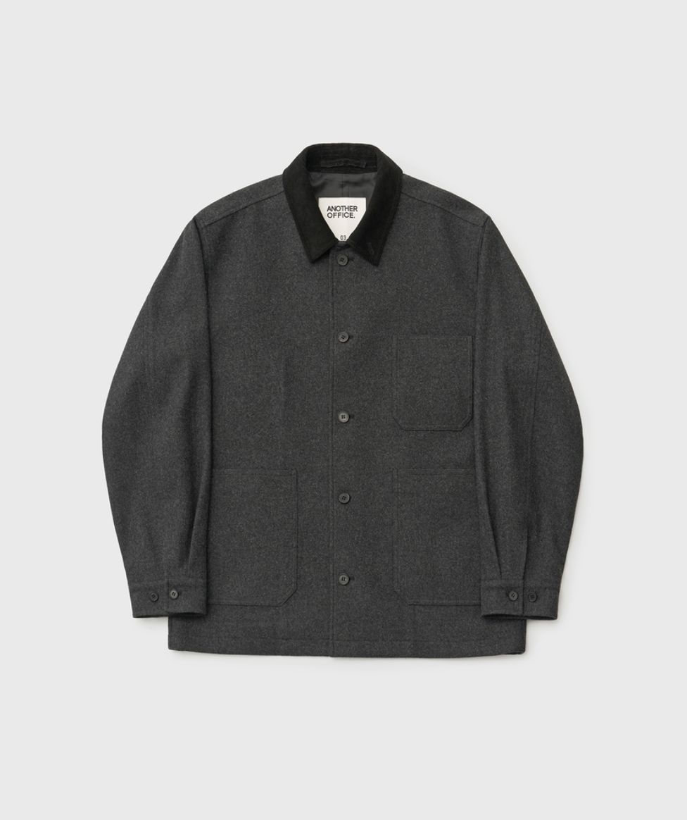 ANOTHER OFFICEアナザーオフィス Santiago Cashmere Work Jacket(AOEFJK011)Heather Charcoal☆10月10日(金)新作発売！