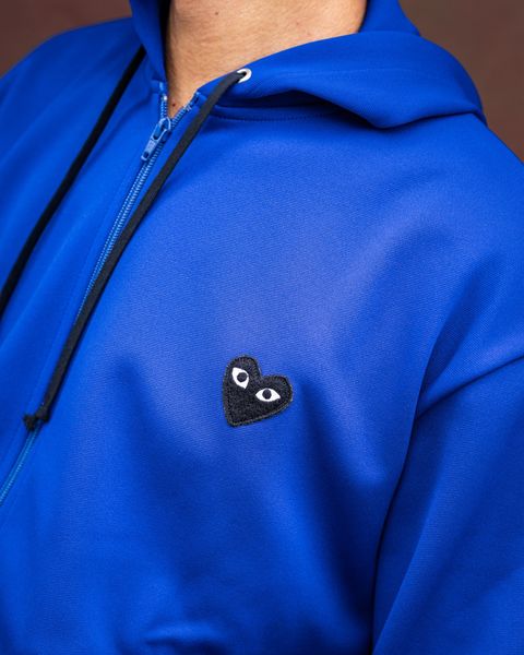PLAY COMME des GARCONS バックプリントパーカー MARKスタイル