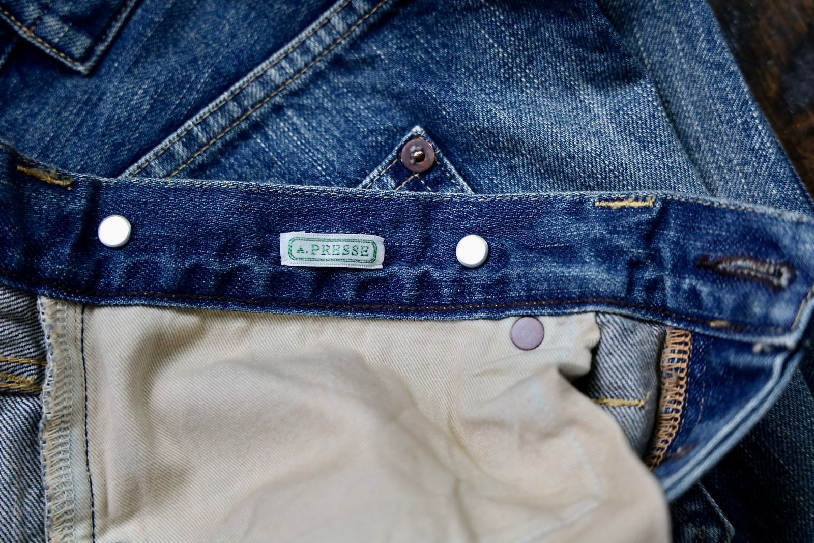 A.PRESSE - アプレッセNo.22 Washed Wide Denim Pants(AP-4003