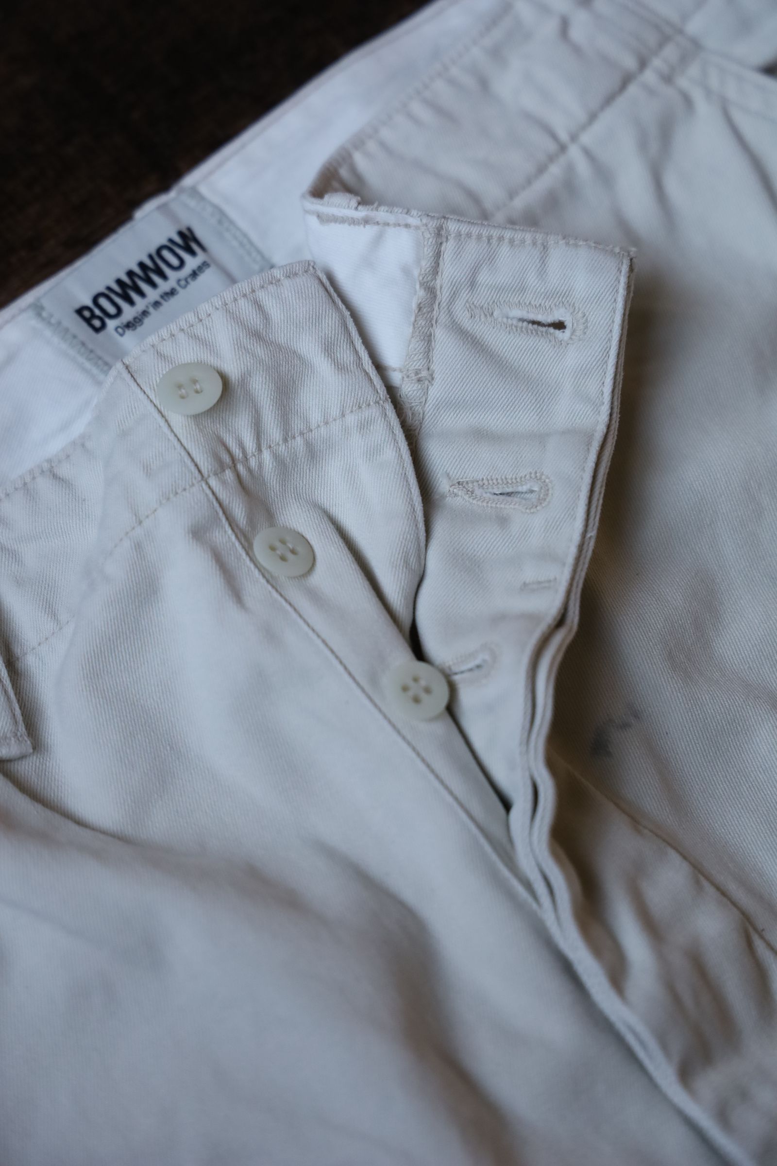 BOW WOW バウワウ パンツ STAINED WORK TROUSERS(BW251-SWT)O.BEIGE AGING
