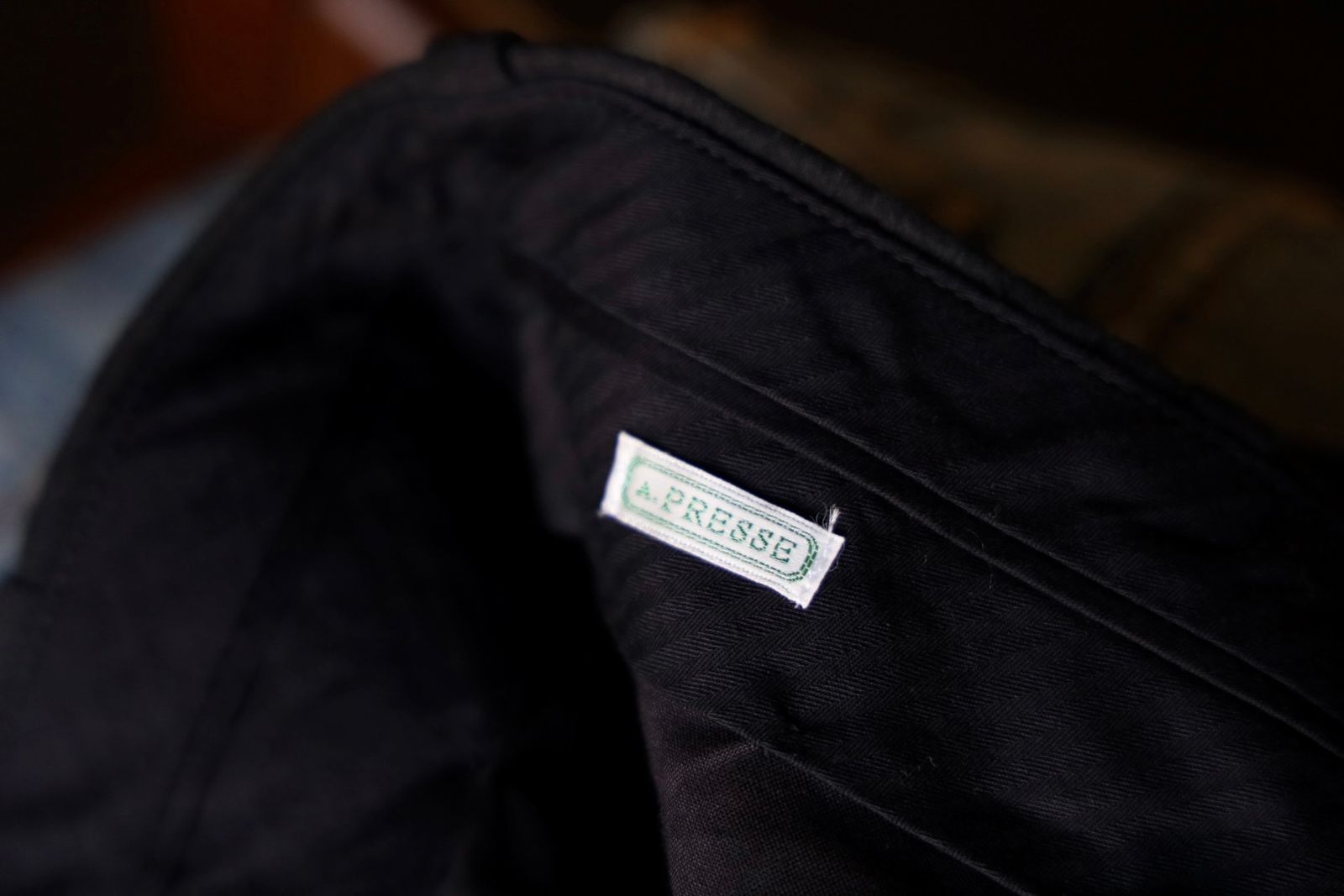 アプレッセ 25SS Silk Linen Trousers(25SAP-04-21H)BLACK