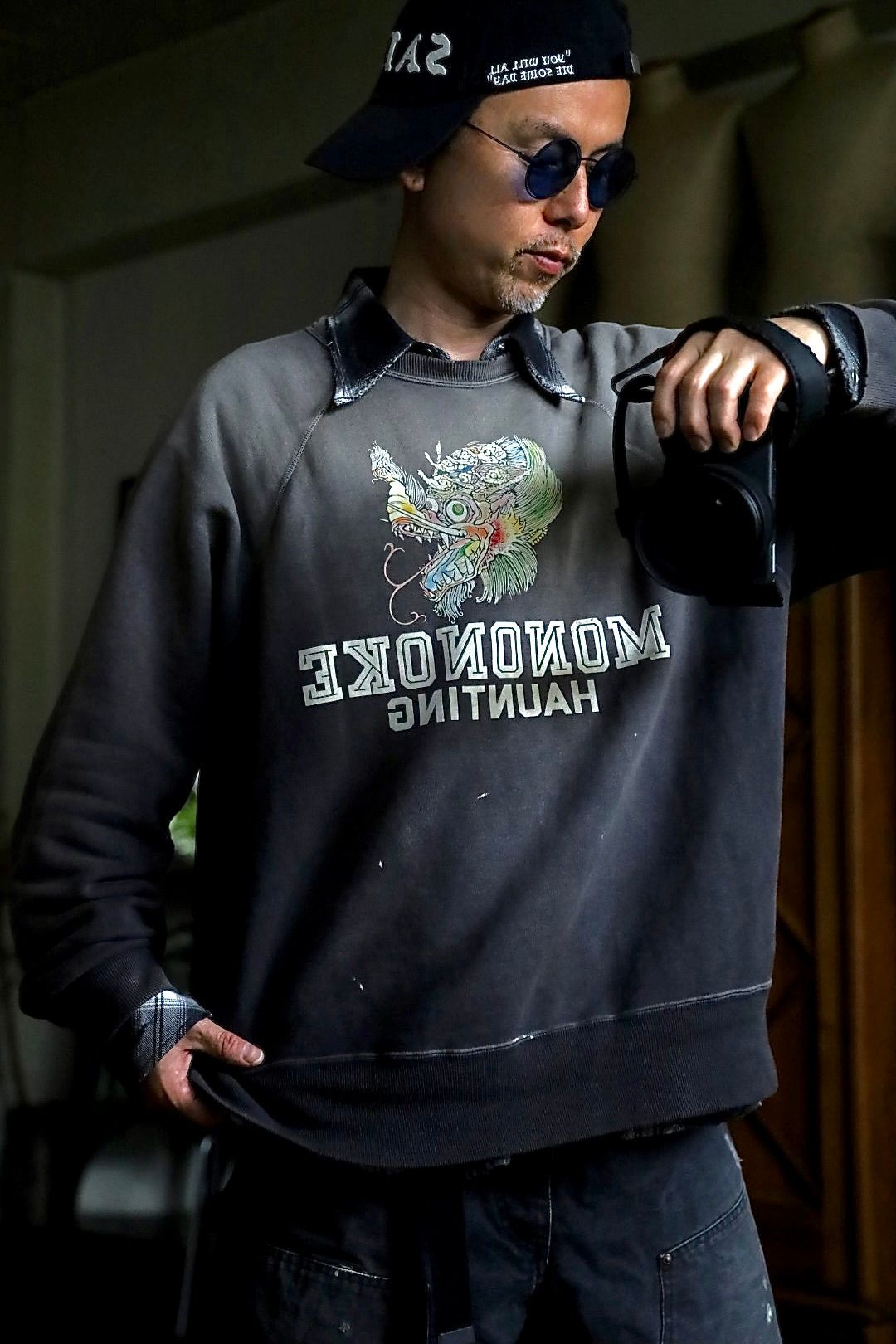 モノノケ・メイド CREW NECK SWEAT_龍 (MT-MK8-0000-013)CHARCOAL☆オンライン4月11日(土)発売！