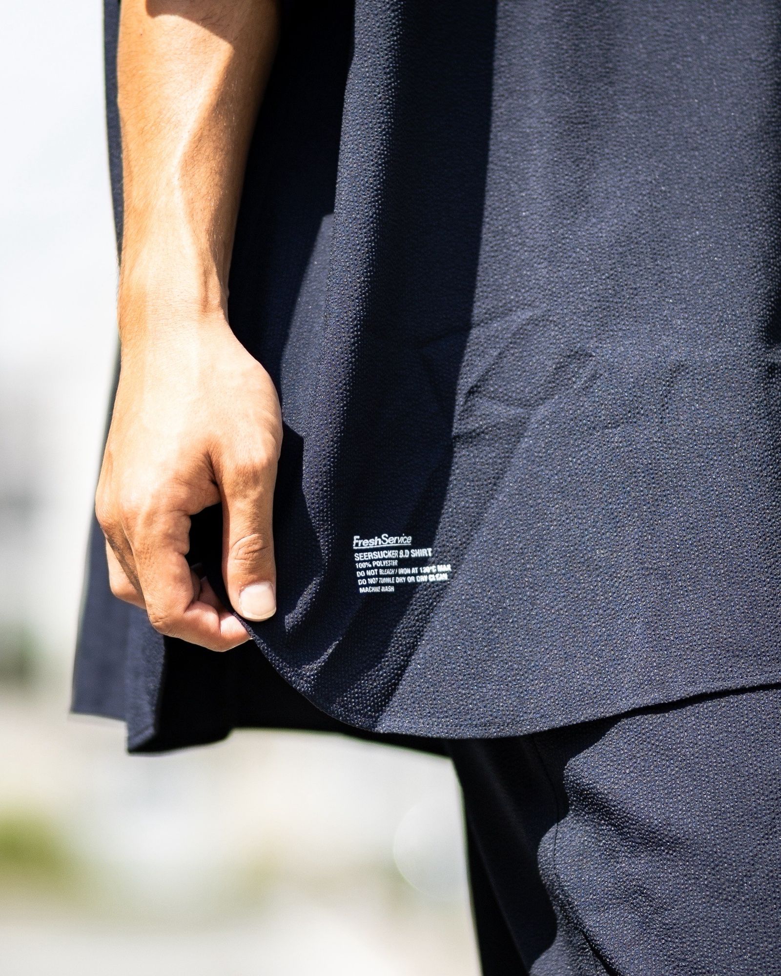 フレッシュサービス SEERSUCKER B.D SHIRT (FSC252-50043)NAVY☆6/21(土)発売！