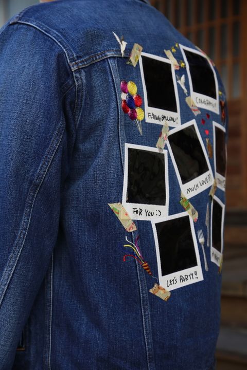 doublet MEMORIAL POLAROID DENIM JACKET(21SS06BL115) style.2021.1.31.
