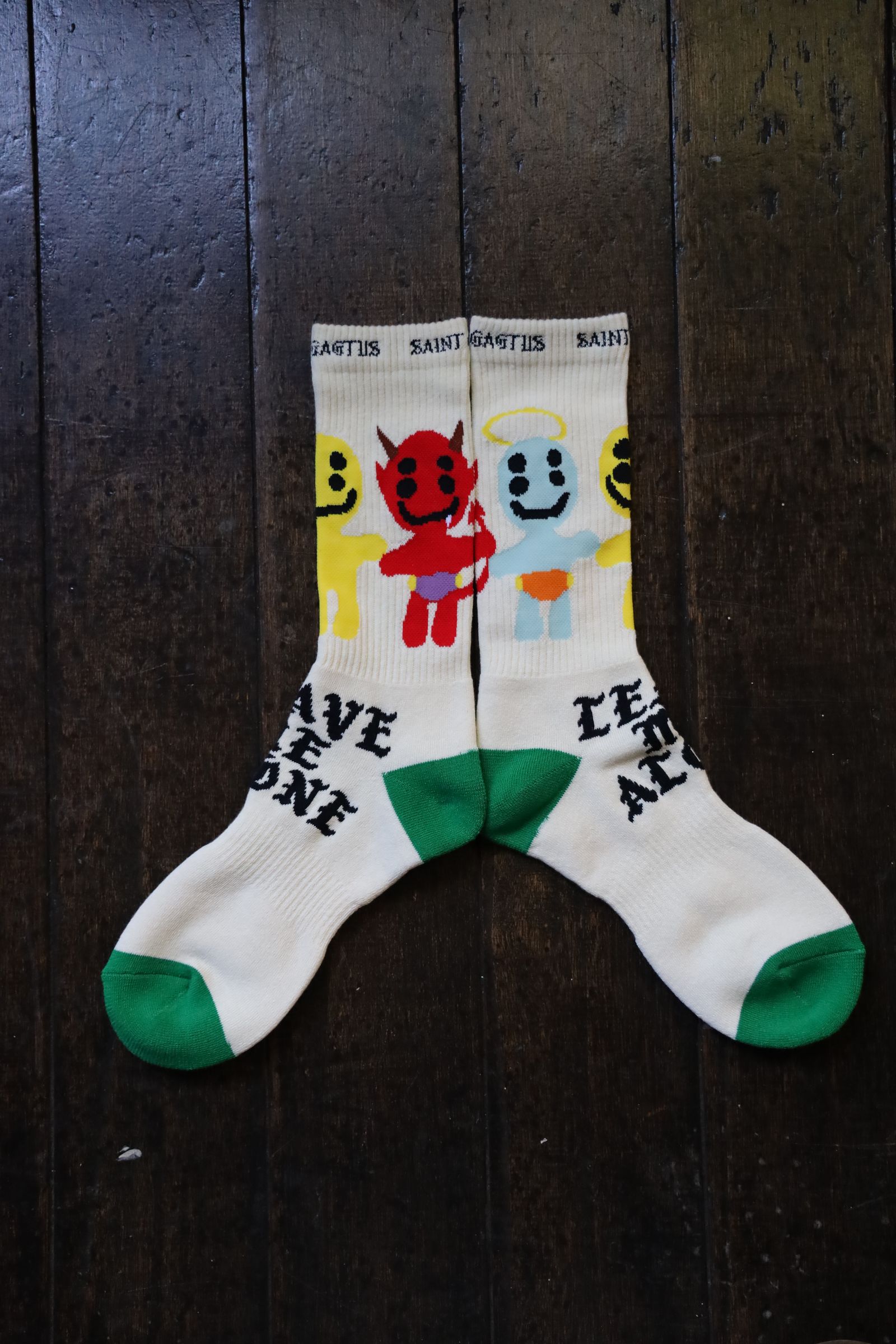 セントマイケル24AW LMA CP_SOCKS(SM-YS1-0000-C12)ECRU
