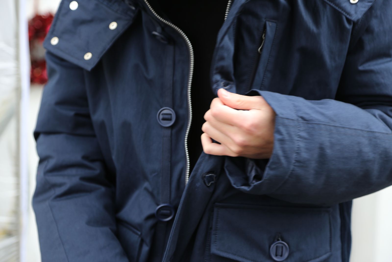 COMME des GARCONS 綿ナイロンウェザー×綿コーデュロイブルゾン style 2020.12.13.
