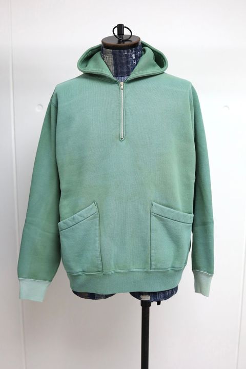 アプレッセ 2026 STYLE1 Vintage Sailor Hood Half Zip Sweatshirt (26SAP-05-13)GREEN☆1月24日(土)発売！
