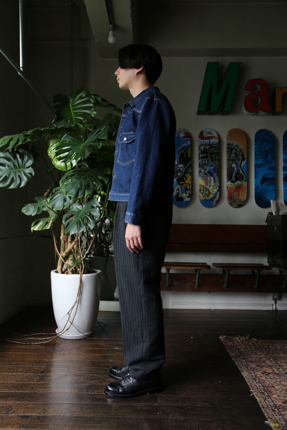 CIOTA 本藍スビンコットン13.5ozデニムGジャン(JKLM-101M-NIDBL-D) style.2021.8.22