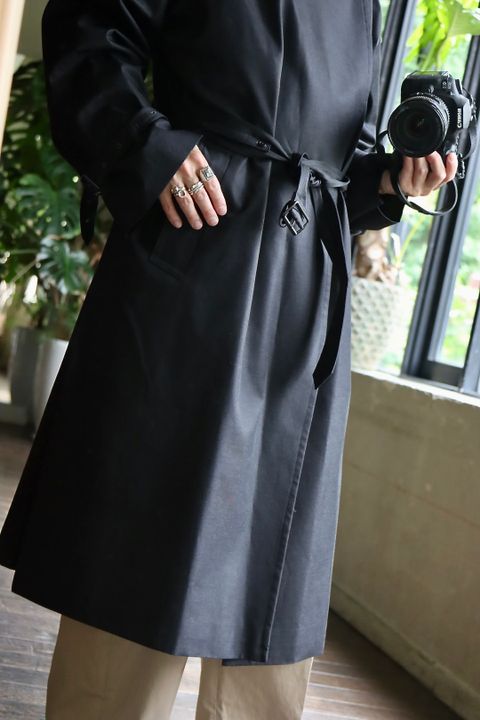 blurhms Gabardine Double Belt Trench Coatスタイル.2022.7.24.