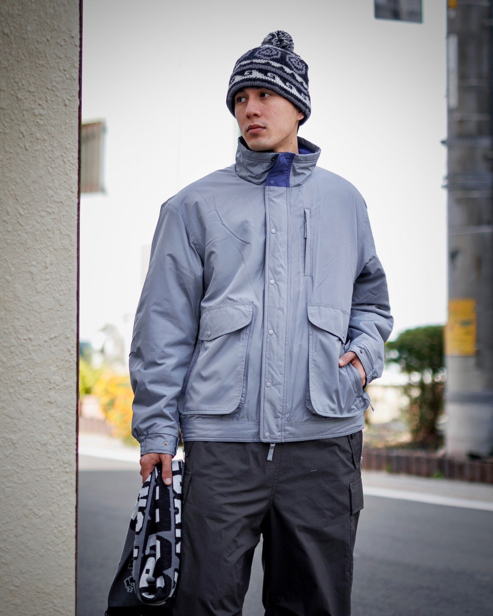 SEDAN-ALOL PURPOSE Fleece Lined Jacket (Wolf Gray)スタイル SEDAN-ALOL PURPOSE Fleece Lined Jacket (Wolf Gray)スタイル