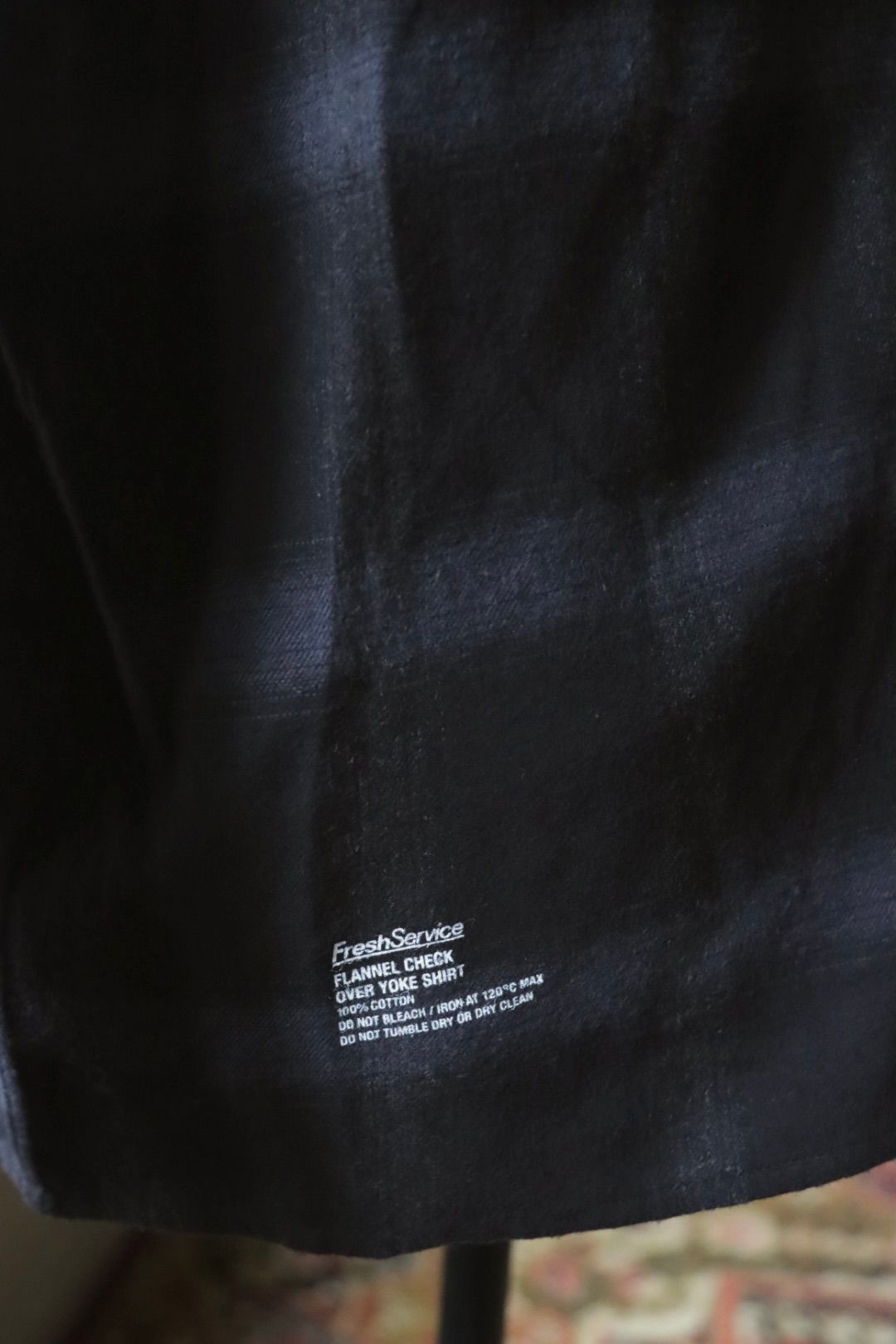 フレッシュサービス FLANNEL CHECK OVER YOKE SHIRT (FSC253-50129)BLACK★10月4日(土)発売！