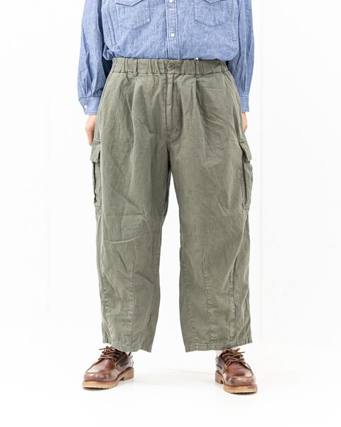 イズネス 26SS Herringbone 6-Pocket Pants (26SS_22_1005SSPT05)KHAKI☆新作発売！