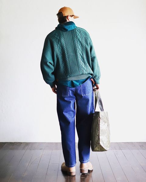 FreshService新作FISHERMAN TECH SWEATERスタイル