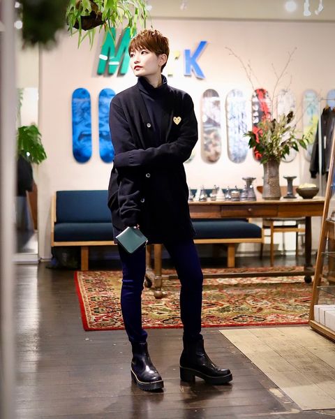 プレイ コムデギャルソン 新作 PLAY CARDIGAN style.2023.12.17
