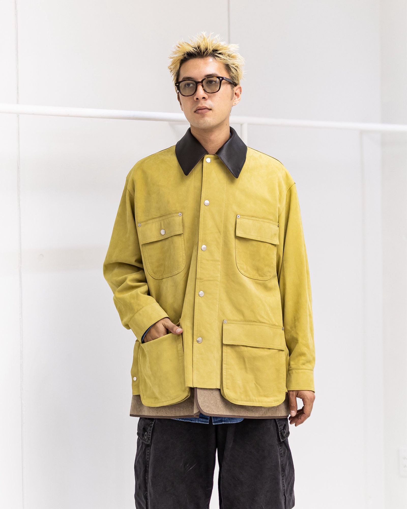YOKE Nuback Leather Coverall Jacket (YELLOW BEIGE)10月11日(土)新作発売！