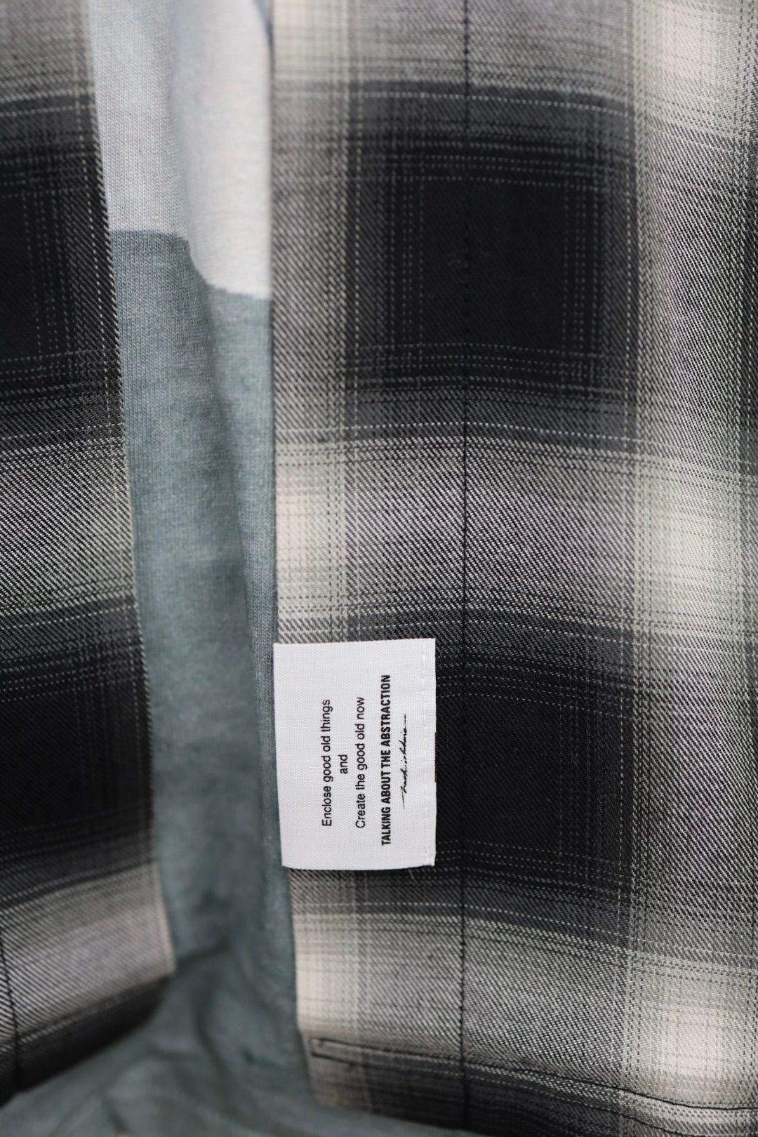 トーキングアバウト ジ アブストラクション 26SS TRANSFER LAYERED STYLE S/S SH(26SS-SH-004)BLACK☆新作発売！