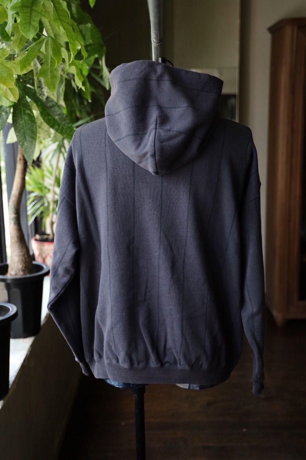 S.F.C 25FW エスエフシー STRIPE HOODY(DISCHARGED)(SFCFW25CS04)Navy☆9月20日(土)発売！