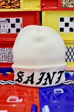 セントマイケル 26SS SAINT KNIT CAP(SM-MK8-0000-086)WHITE★1月10日(土)発売！