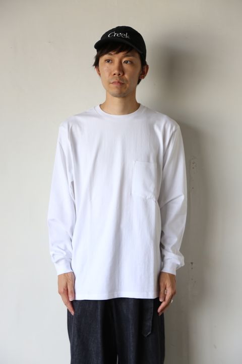 Graphpaper L/S Pocket Tee"WHITE"Style.2020.8.28.