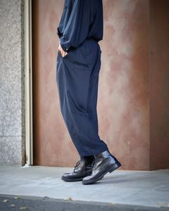 グラフペーパー SIDOGRAS Twill Viscose  Sleeping Easy Pants (GM244-40013B)NAVY