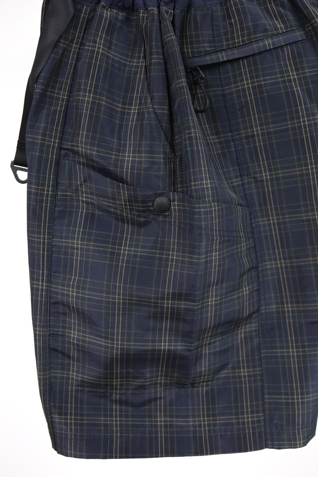 コムデギャルソンオム26SS エステルラミーチェックショーツ(HQ-P027-051)NAVY☆4月3日(金)発売！