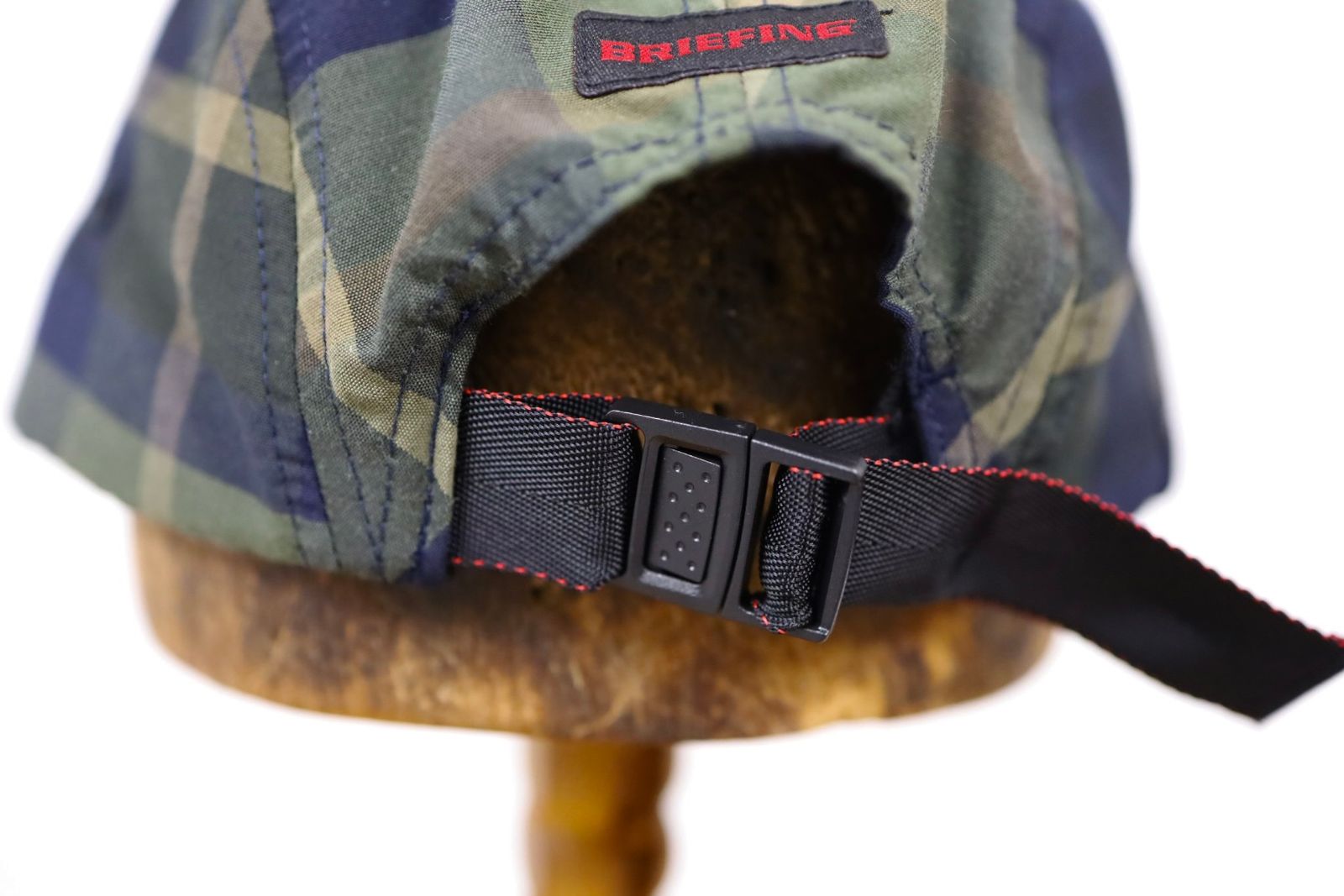 コムデギャルソンオム26SS BRIEFINGコラボ 綿エステルチェックCAP(HQ-K602-051-1)KHAKI/BROWN★4月3日(金)発売！