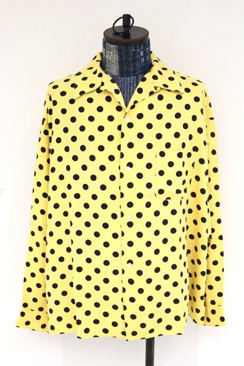 セントマイケル 26SS RAYON SHIRT/DOT(SM-MK8-0000-047)YELLOW☆3月20日(金)発売！