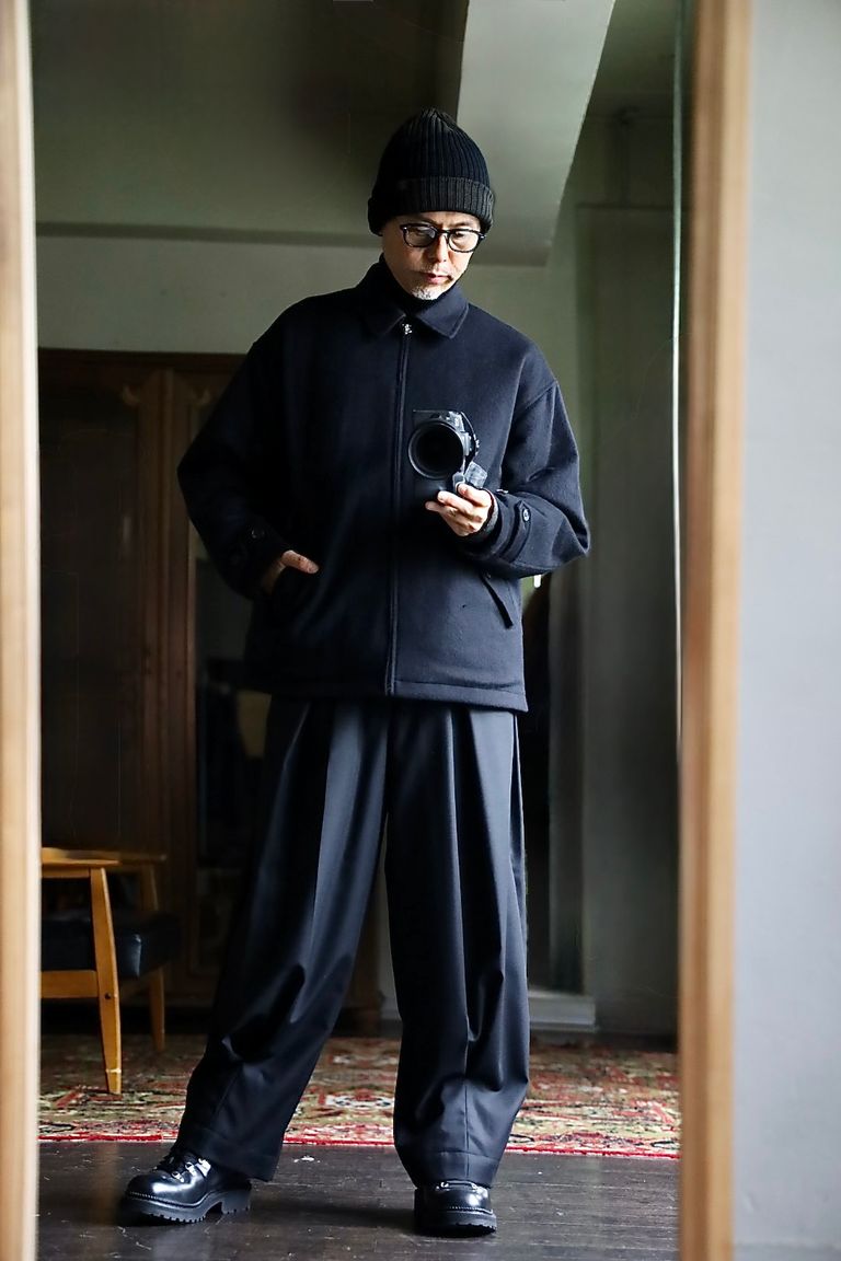 COMME des GARCONS HOMME 26FW リバーシブルキルティングジャケット"BLACK"スタイル