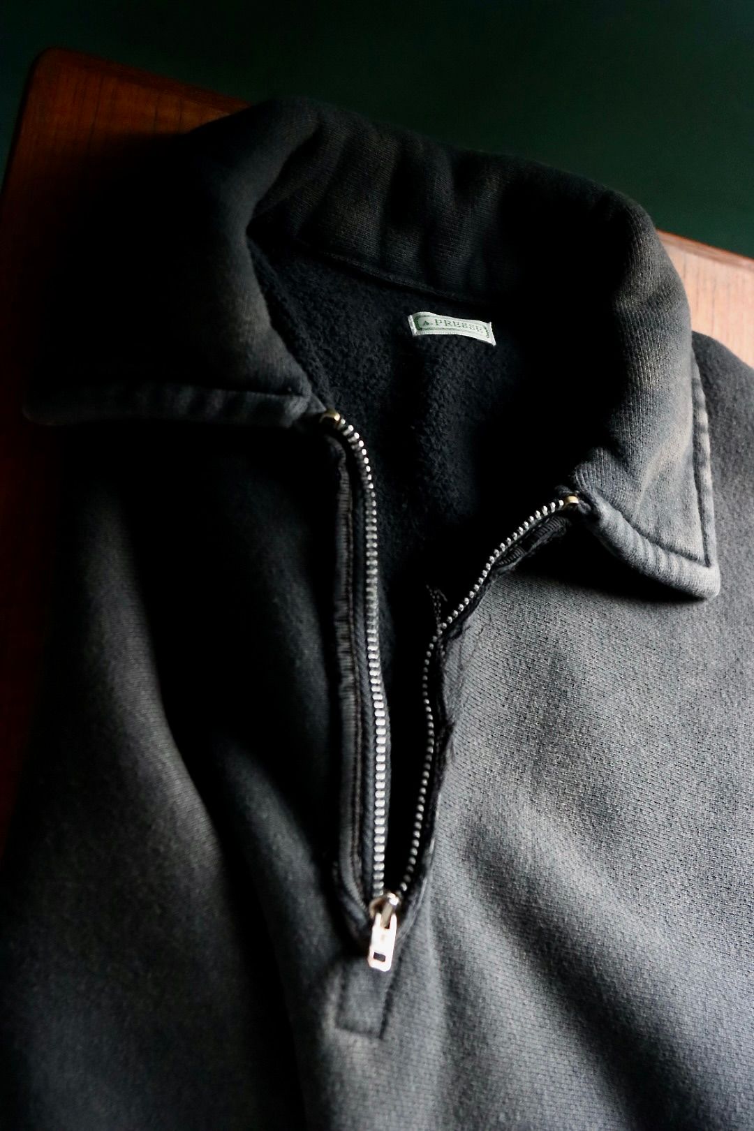 アプレッセ 2025 STYLE2 Vintage Half Zip Sweatshirt(25AAP-05-09)BLACK☆8月9日(土)発売！