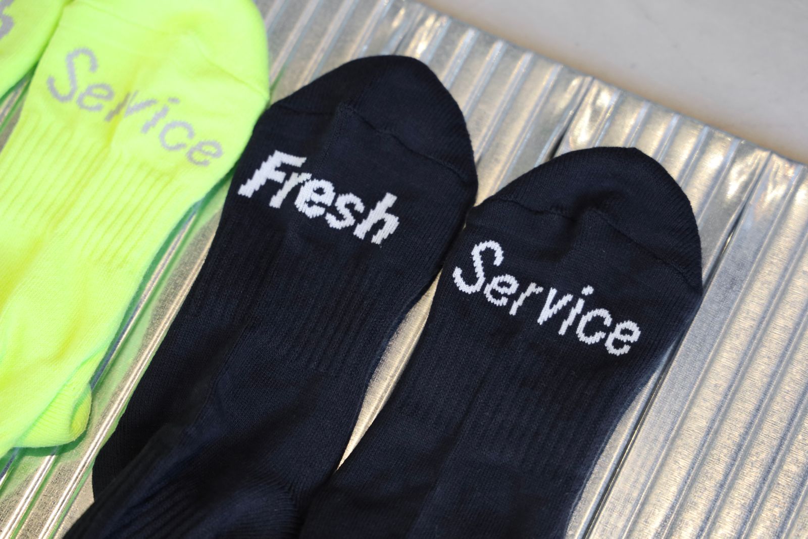 フレッシュサービスソックス SIGNATURE 3-PACK SOCKS (WHITE×YELLOW×NAVY)☆再入荷！