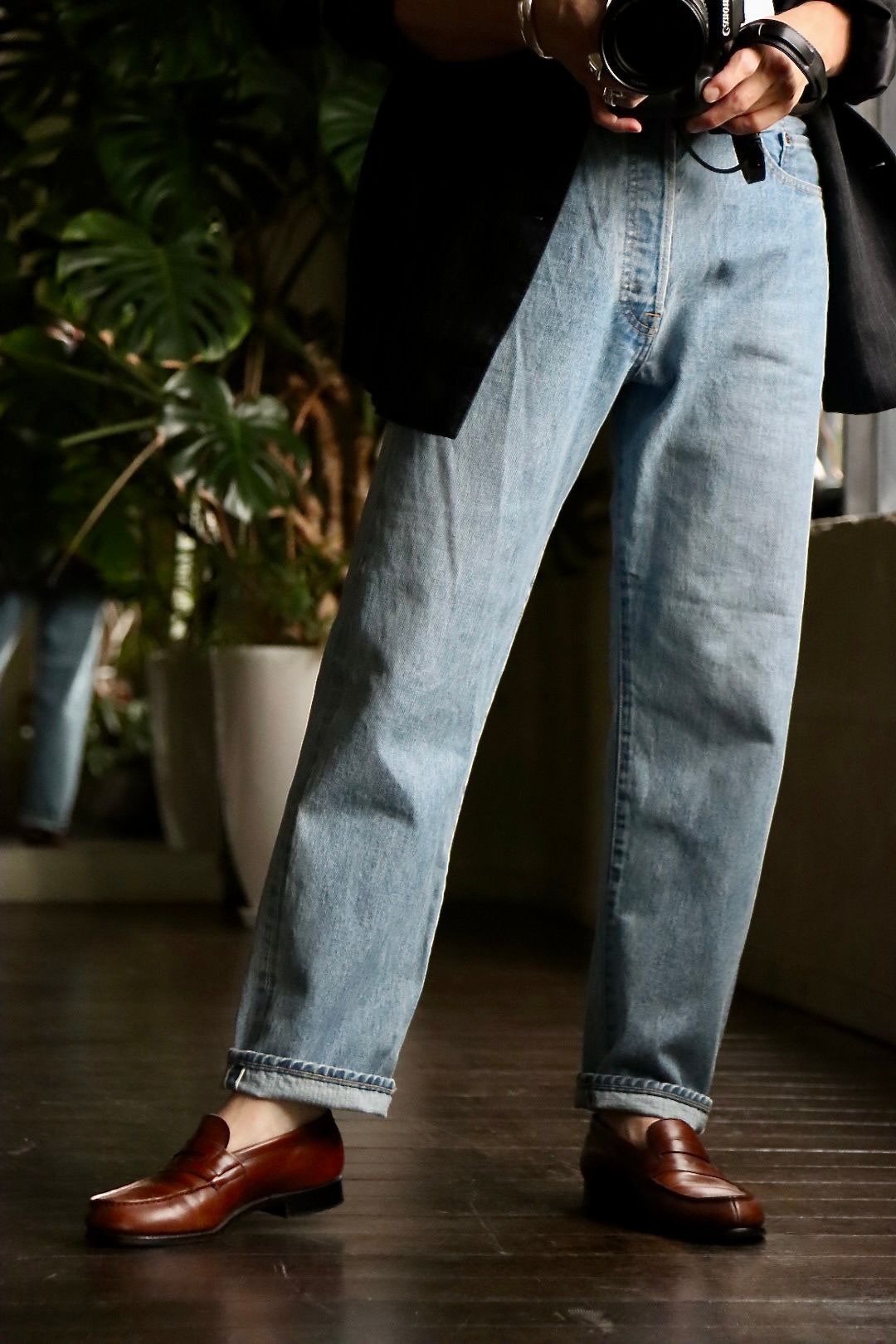 A.PRESSE アプレッセ22FW Washed Denim Pantsスタイル | 2557 | mark