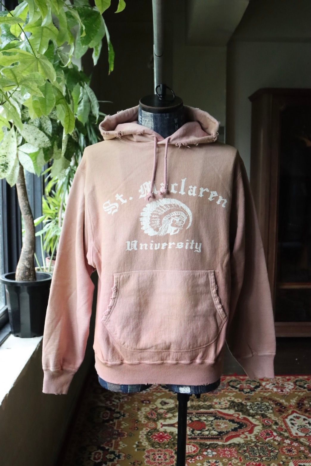 BOW WOW 25FWバウワウ ST. MACLAREN UNIV. HOODIE AGED(BW252-MUH)AGED PINK★10月4日(土)発売！