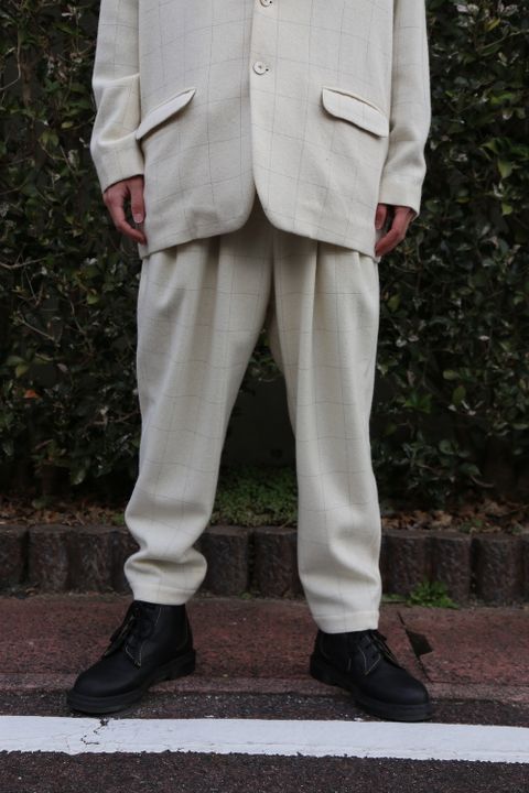 Dulcamara リフレクターツイードセットアップ"off White" style 2020.12.27.