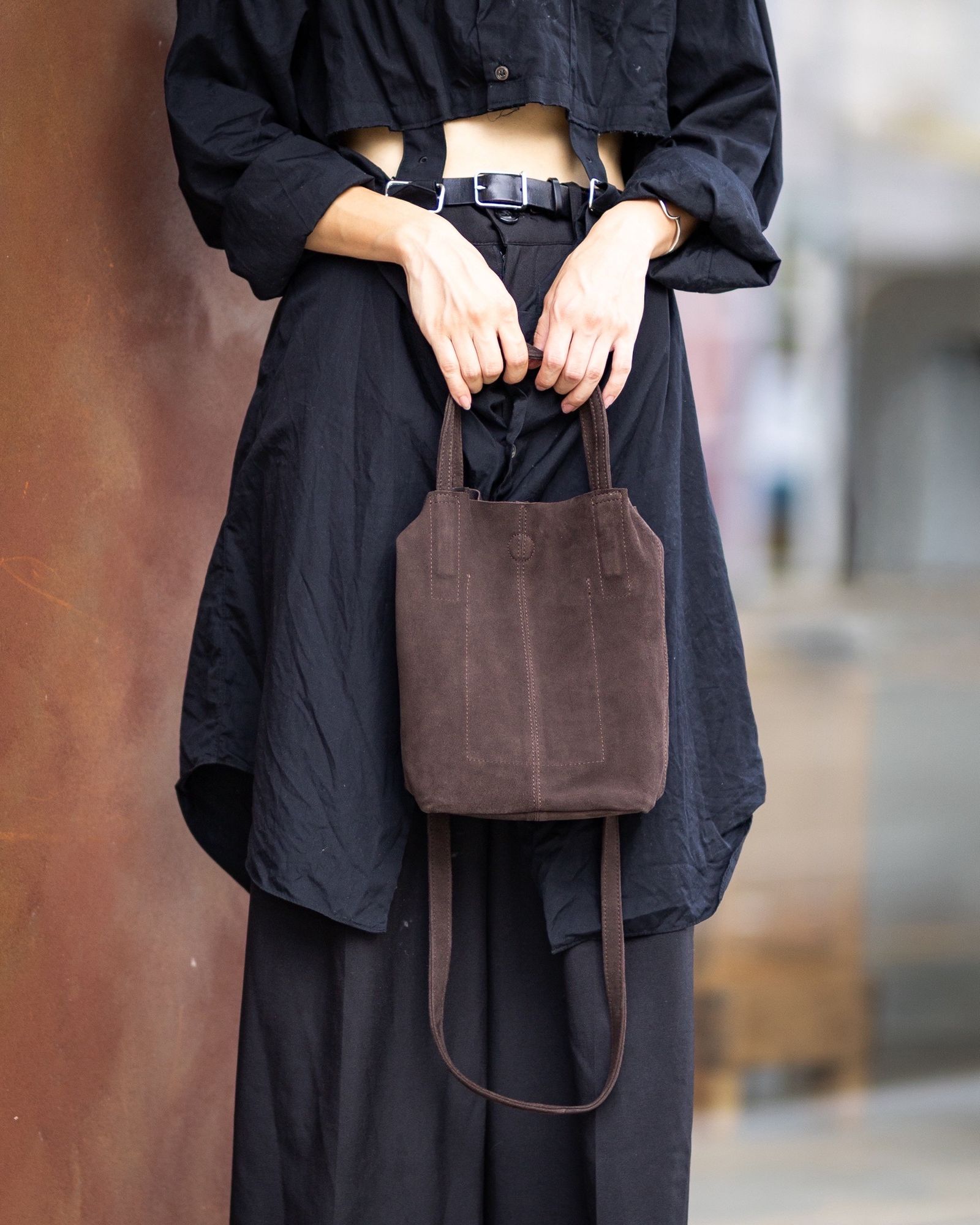Morphee / モルフェトートバッグ2WAY SMALL TOTE(LONG)SUEDE[DARK CHOCO]☆新作発売！