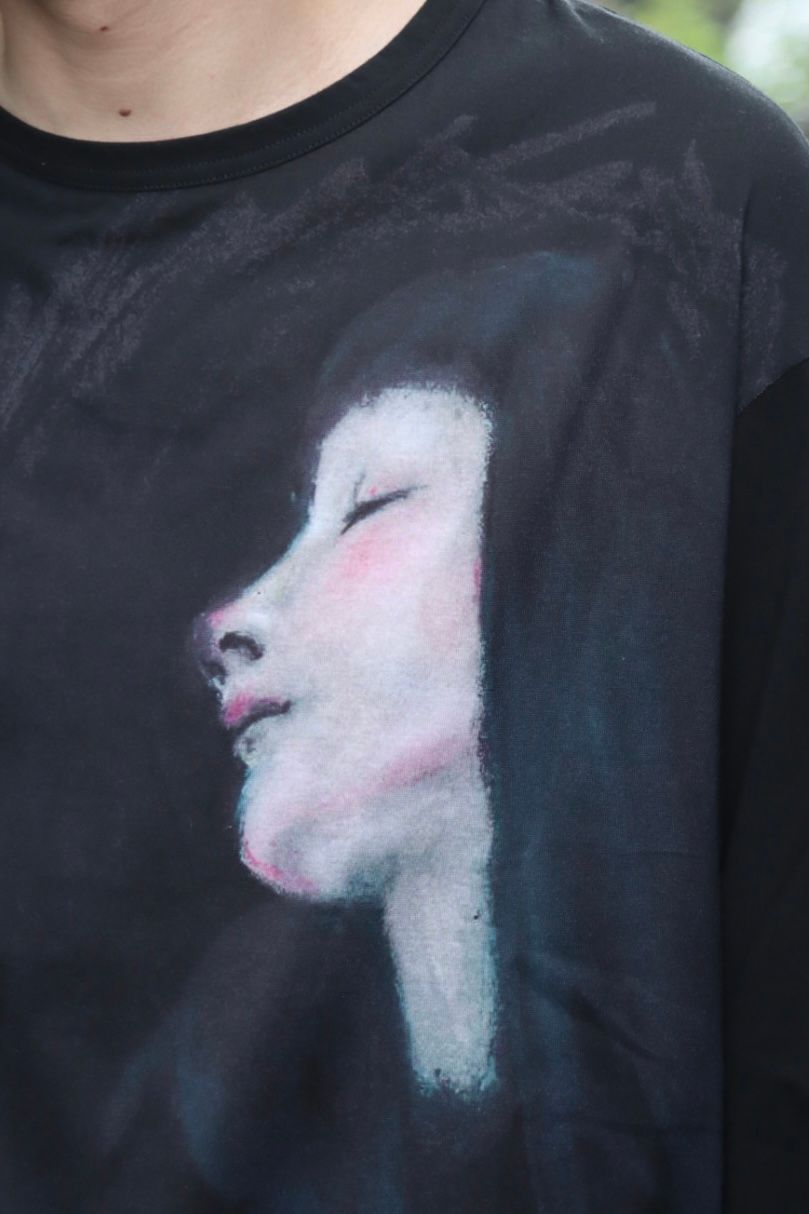 Yohji Ymamoto 新作 PRINT SWITCHING LONG SLEEVE style.2022.7.10 ※7月13日(水)発売