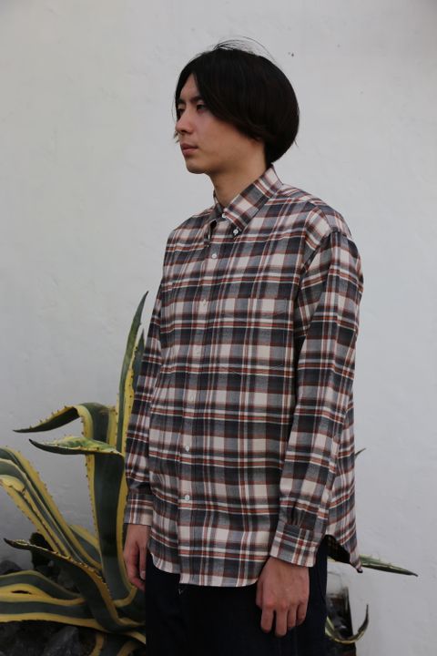 Graphpaper2020AW 新作THOMAS MASON for GP Check B.D Box Shirt style.2020.9.27.