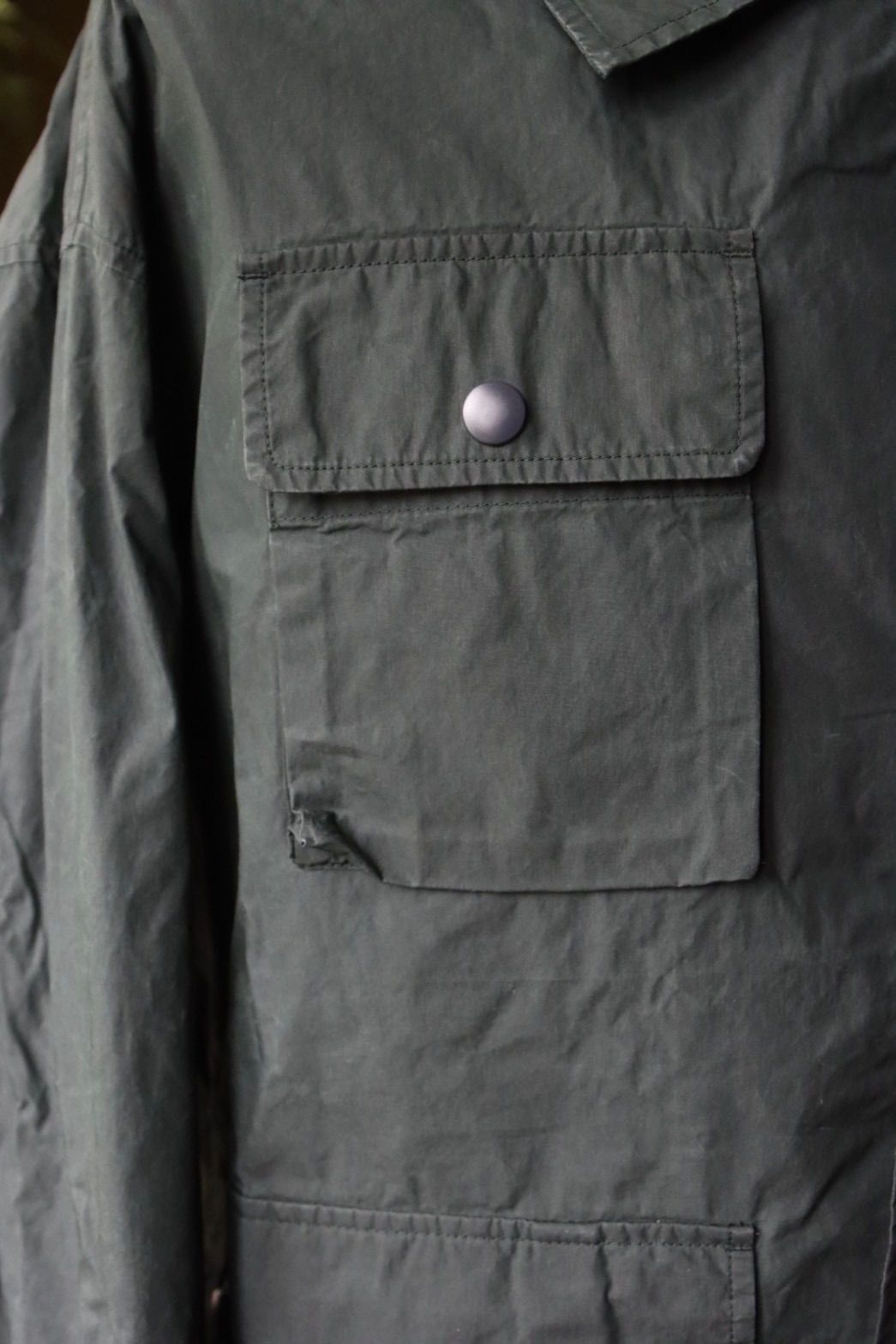 フレッシュサービス WAXED POPLIN FISHING JACKET (FSC253-20117)DARK GREEN