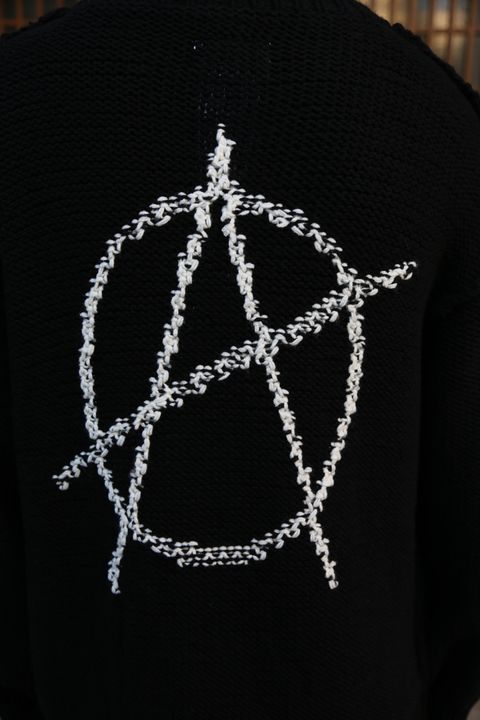 doublet 2020FW doublet HAND-KNITTING JACQUARD PULLOVER "BLACK"Style.2020.11.15.