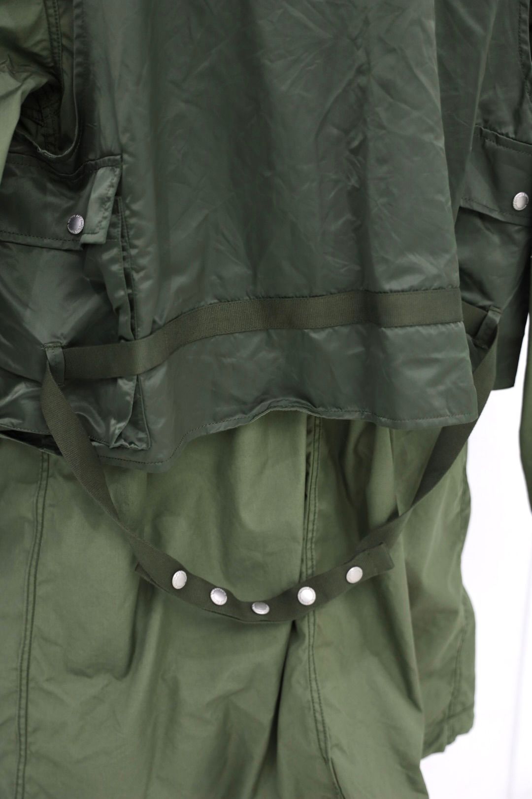 コムデギャルソンオム26FW 綿ナイロンウェザー×ナイロンツイル 製品洗コート(HR-C002-051)KHAKI☆8月7日(金)発売！
