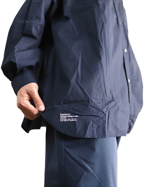 FreshService 24SS CORPORATE UNIFORM L/S SHIRT(NAVY) style 2024.3.8