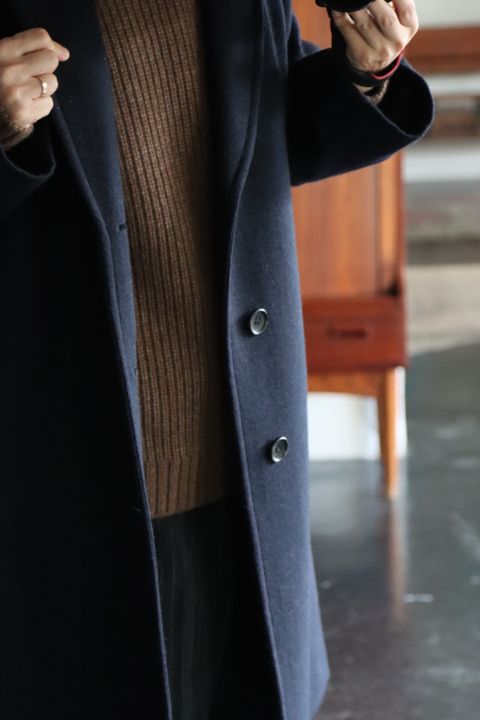 A.PRESSE Chester Coat"NAVY"style.2021.9.18.