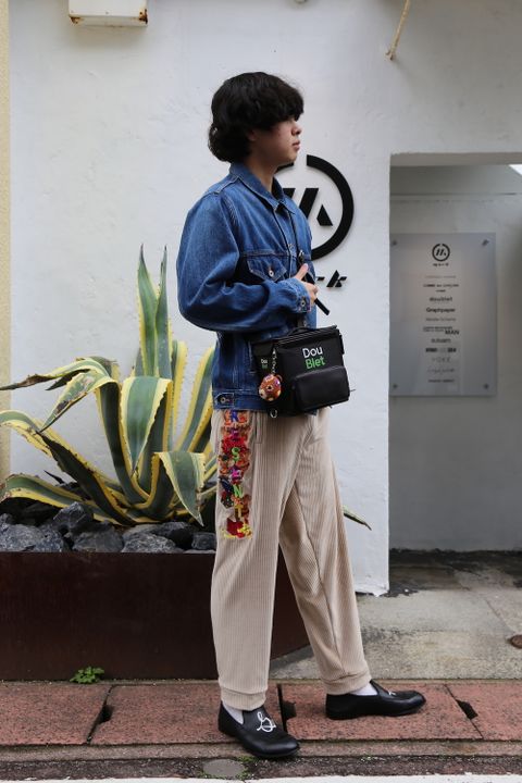 doublet MEMORIAL POLAROID DENIM JACKET(21SS06BL115) style. 2021.04.28.