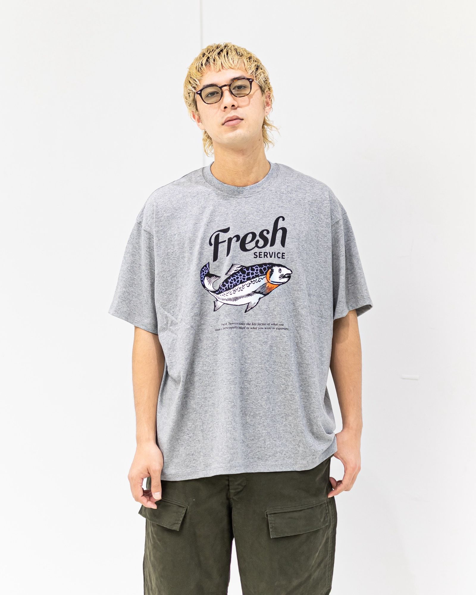 FreshService CORPORATE PRINTED S/S TEE "FISH" (H.GRAY) 新作発売！
