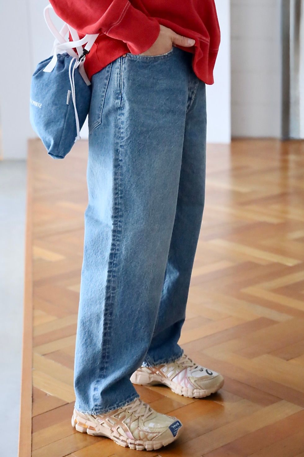 S.F.C 25SS WASHED DENIM PANTSスタイル